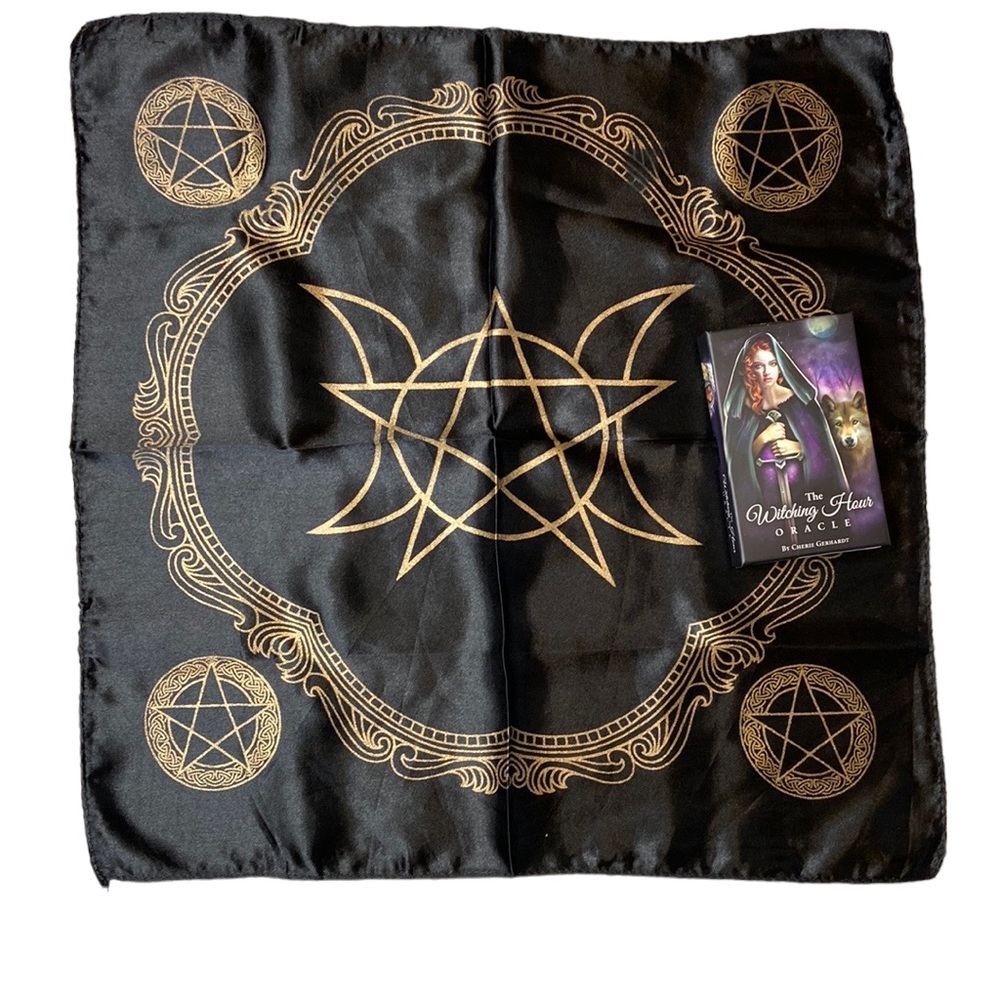 The Witching Hour Oracle Card Set With Pentagram Cloth